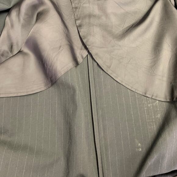 MY BEAUTIFUL LANDLET Size XS Black Stripe Wool Oversized Sport Coat - Picture 7 of 10